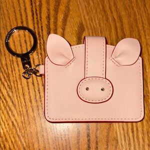 Kate Spade New York Year of the Pig Bag Charm Keychain Card Holder
